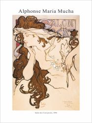 Принт Salon des Cent poster, Алфонс Муха - репродукция